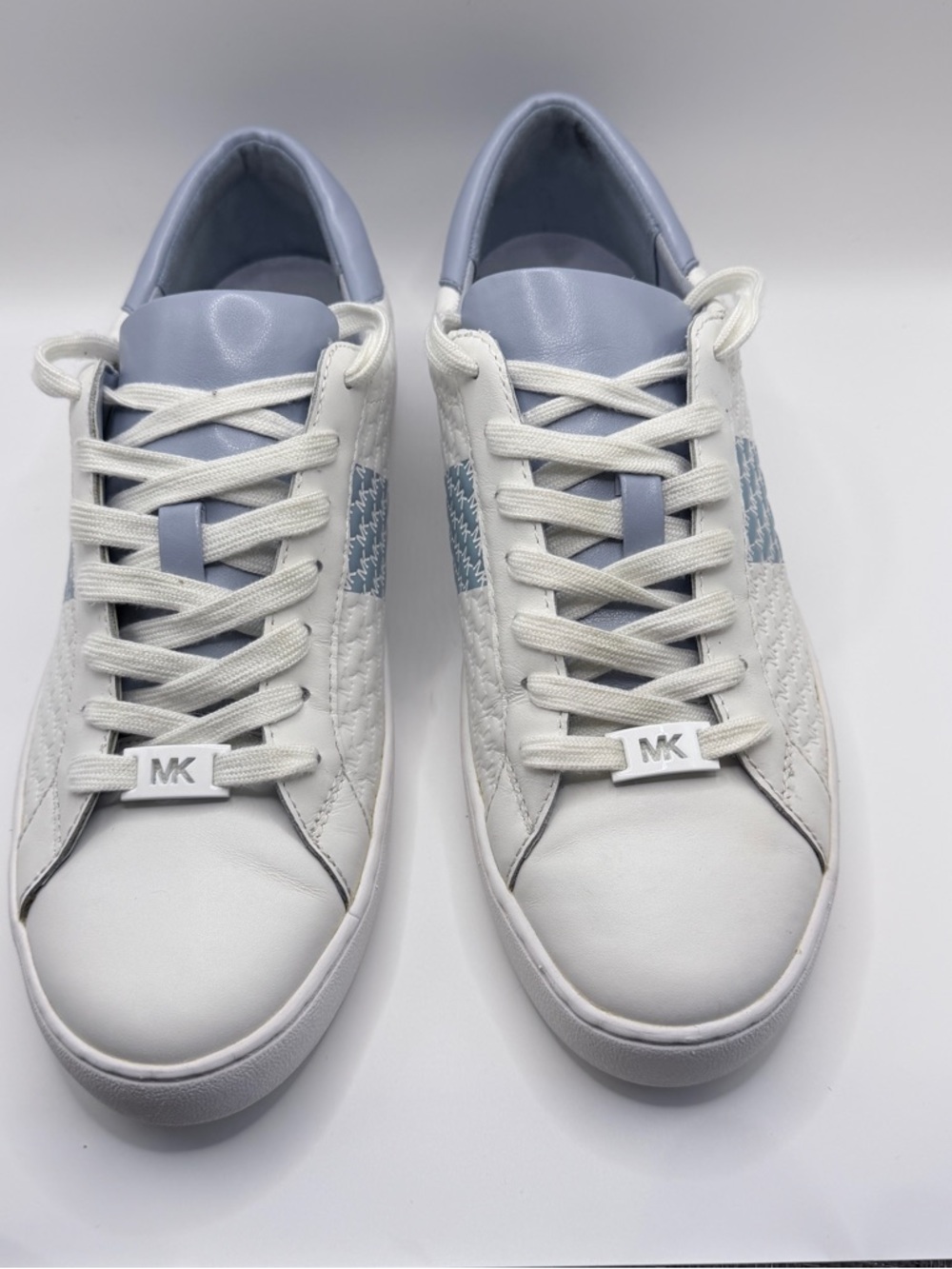 MICHAEL Michael Kors Women's Colby Sneakers in the Pale Blue colorway - Picture 2 of 10
